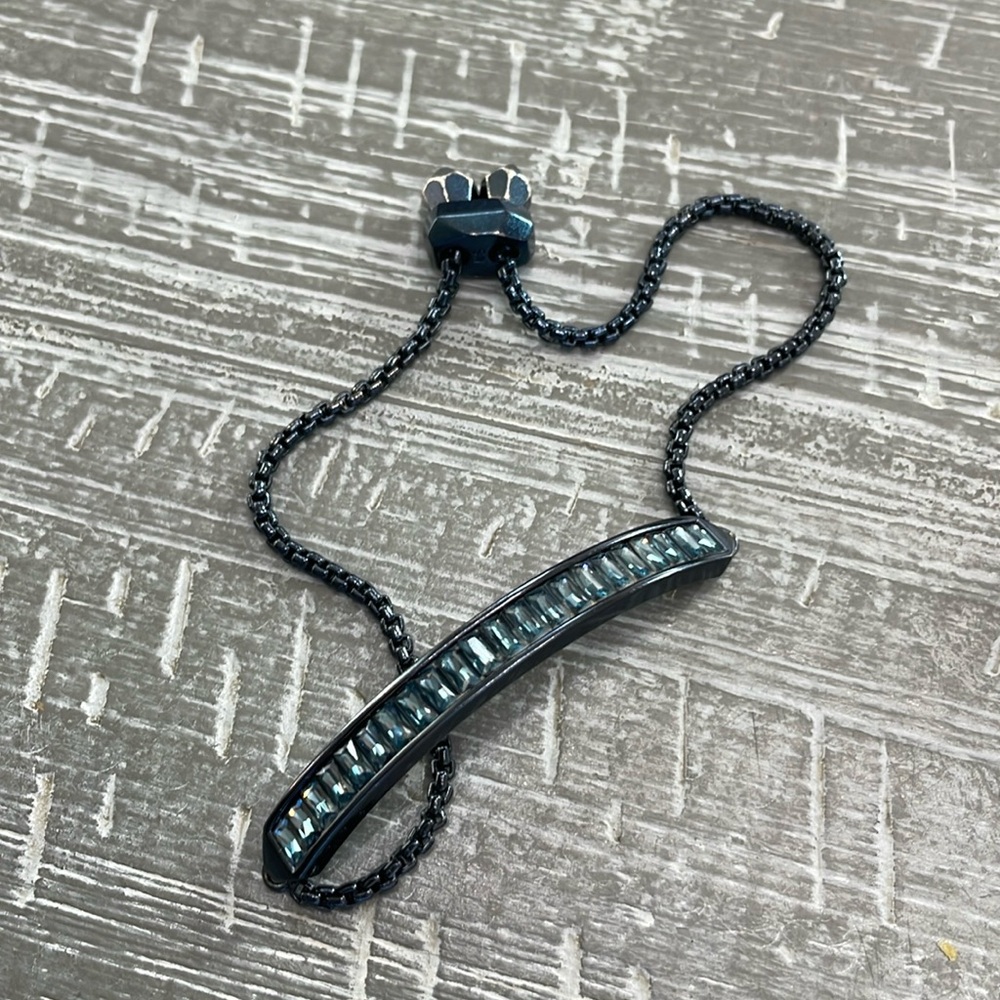 Kendra Scott Jack Adjustable Chain Bracelet in gunmetal